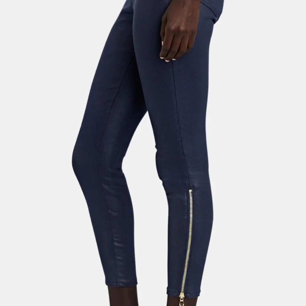 14. L’Agence Sabine High-Rise Skinny Coated Denim Jeans